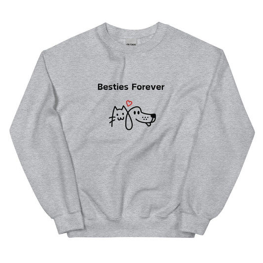 Besties Forever Cat & Dog Sweatshirt