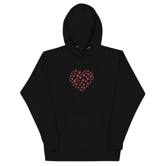 Pawprint Heart Hoodie