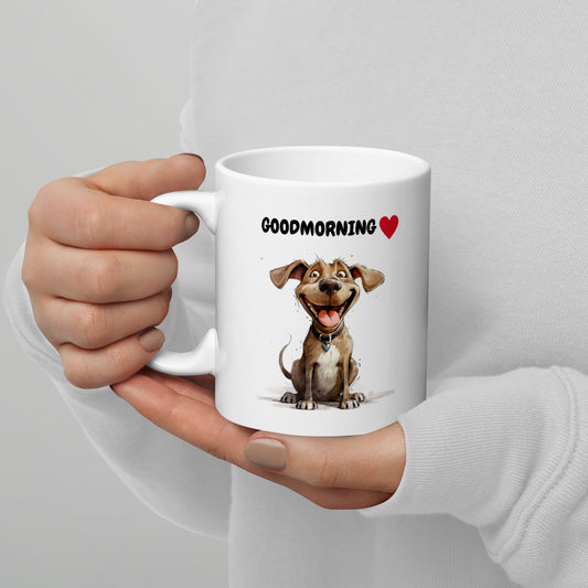 Good Morning Dog Ceramic Mug